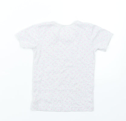 Primark Girls Grey Geometric  Top Pyjama Top Size 3-4 Years