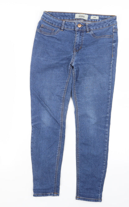 New Look Womens Blue  Denim Straight Jeans Size 8 L25 in
