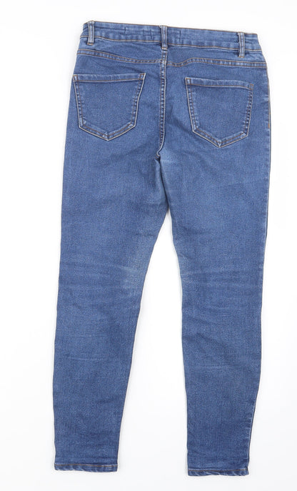 New Look Womens Blue  Denim Straight Jeans Size 8 L25 in