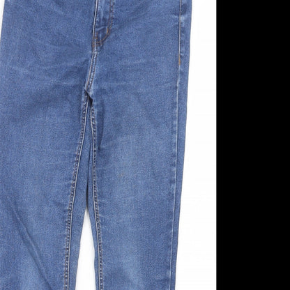 New Look Womens Blue  Denim Straight Jeans Size 8 L25 in