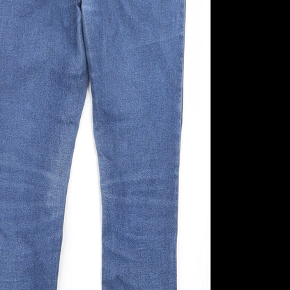 New Look Womens Blue  Denim Straight Jeans Size 8 L25 in