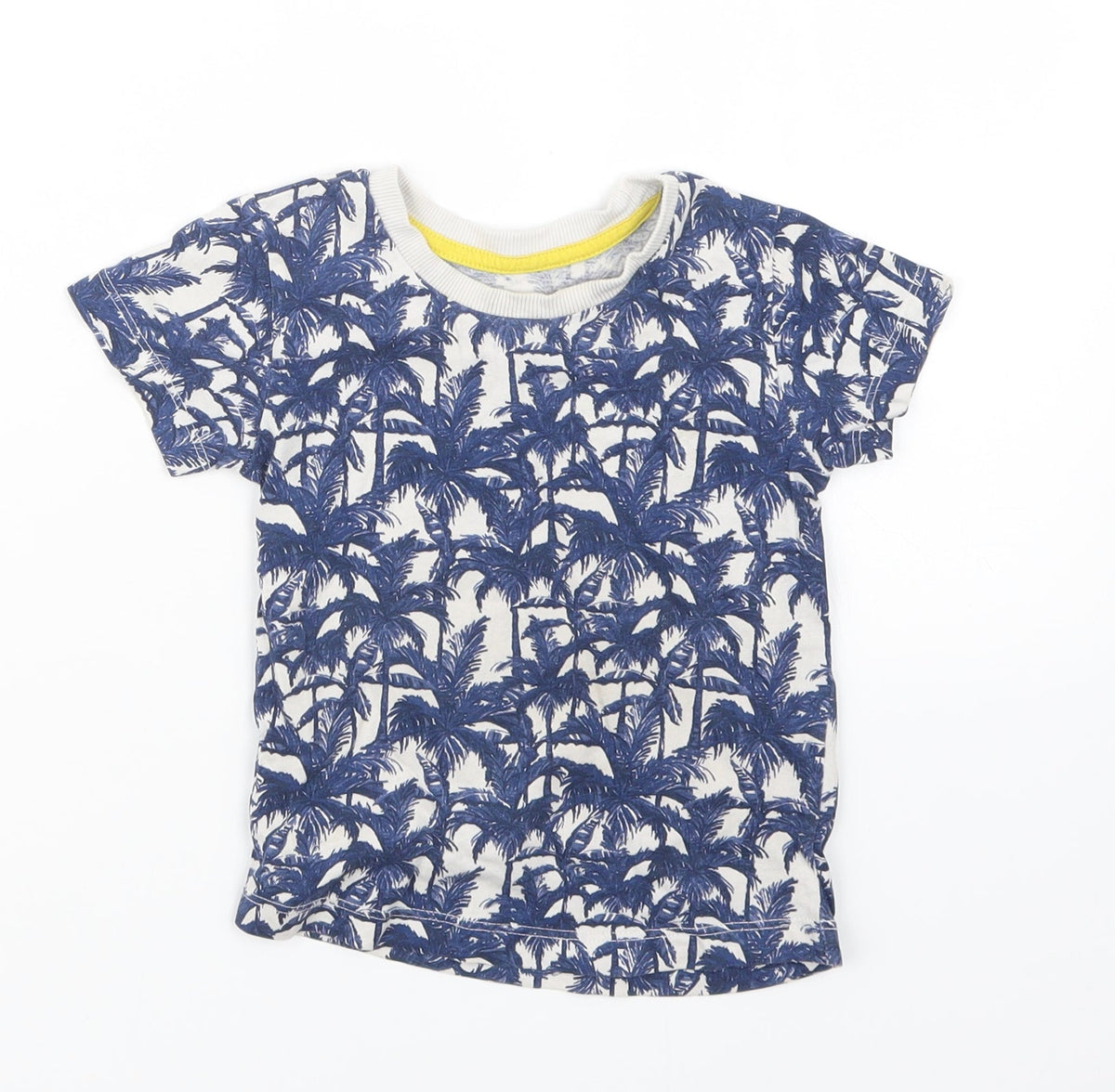 Matalan Boys Blue Geometric  Basic T-Shirt Size 12-18 Months