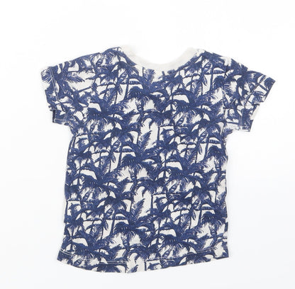 Matalan Boys Blue Geometric  Basic T-Shirt Size 12-18 Months