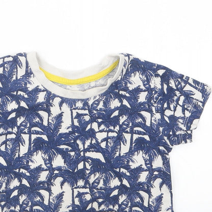 Matalan Boys Blue Geometric  Basic T-Shirt Size 12-18 Months