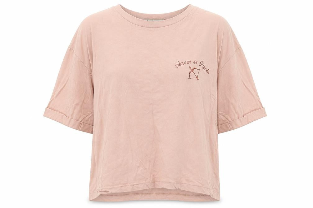 Womens UK Size M Stradivarius Pink Basic T-Shirt