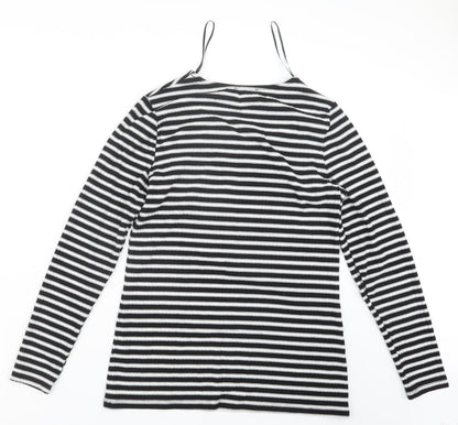 Womens UK Size 14 Papaya Black Pullover Jumper