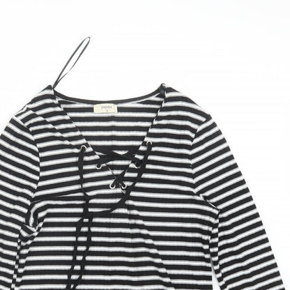 Womens UK Size 14 Papaya Black Pullover Jumper