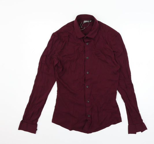 ASOS Womens Purple   Basic Button-Up Size S