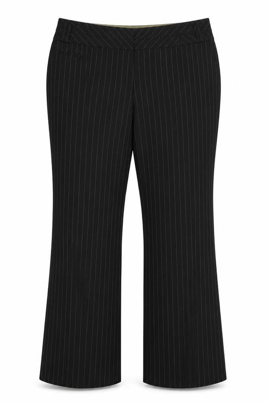 Womens UK Size 18 E-vie Regular Fit  Black Trousers