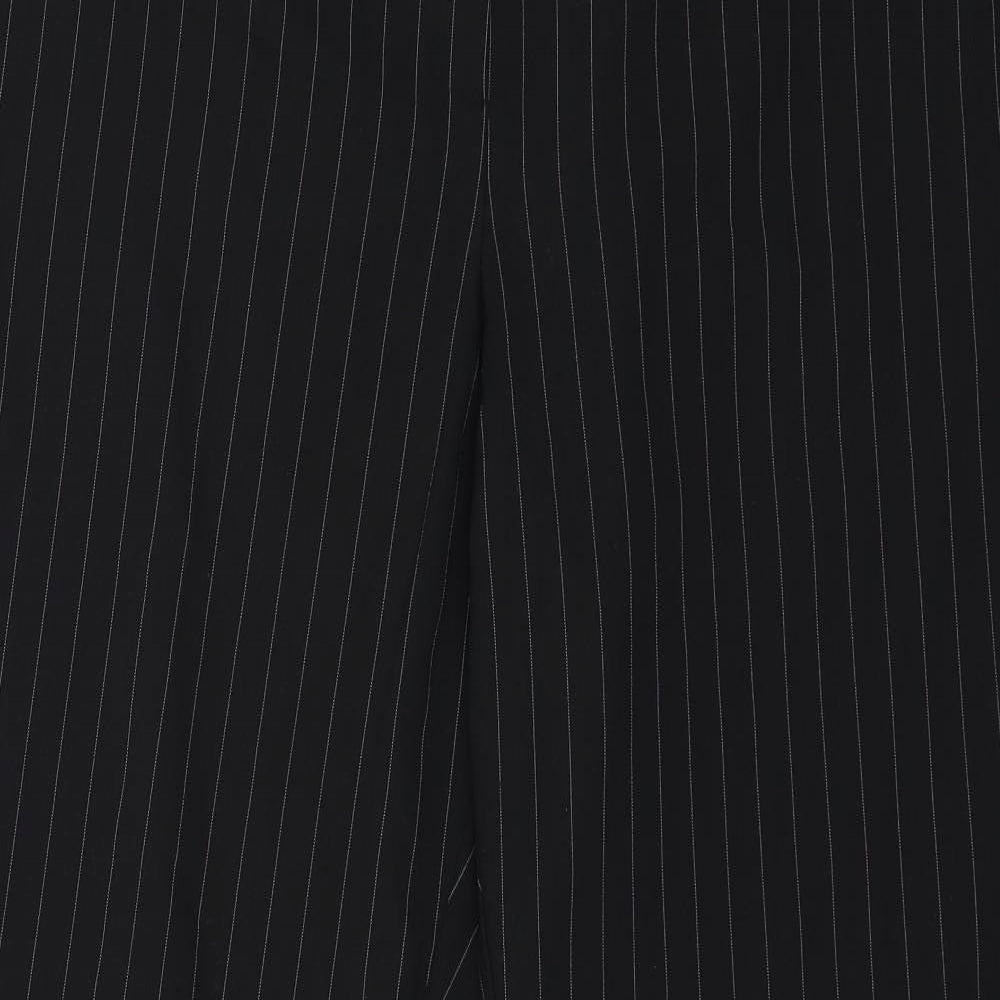 E-vie Womens Black Striped  Trousers  Size 18 L31 in