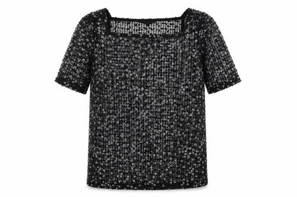 Womens UK Size 6 NEXT Black Basic T-Shirt