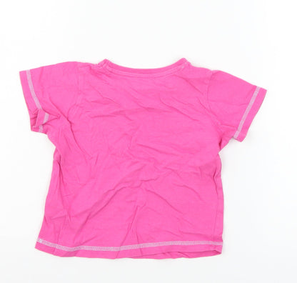 Studio Girls Pink  Jersey Basic T-Shirt Size 3-4 Years  - Unicorn