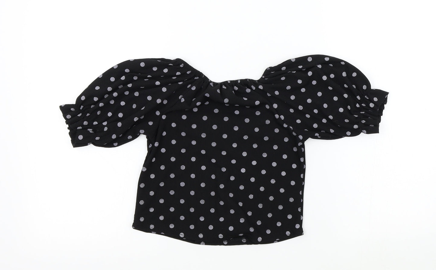 Womens UK Size 10 PRETTYLITTLETHING Black Basic T-Shirt