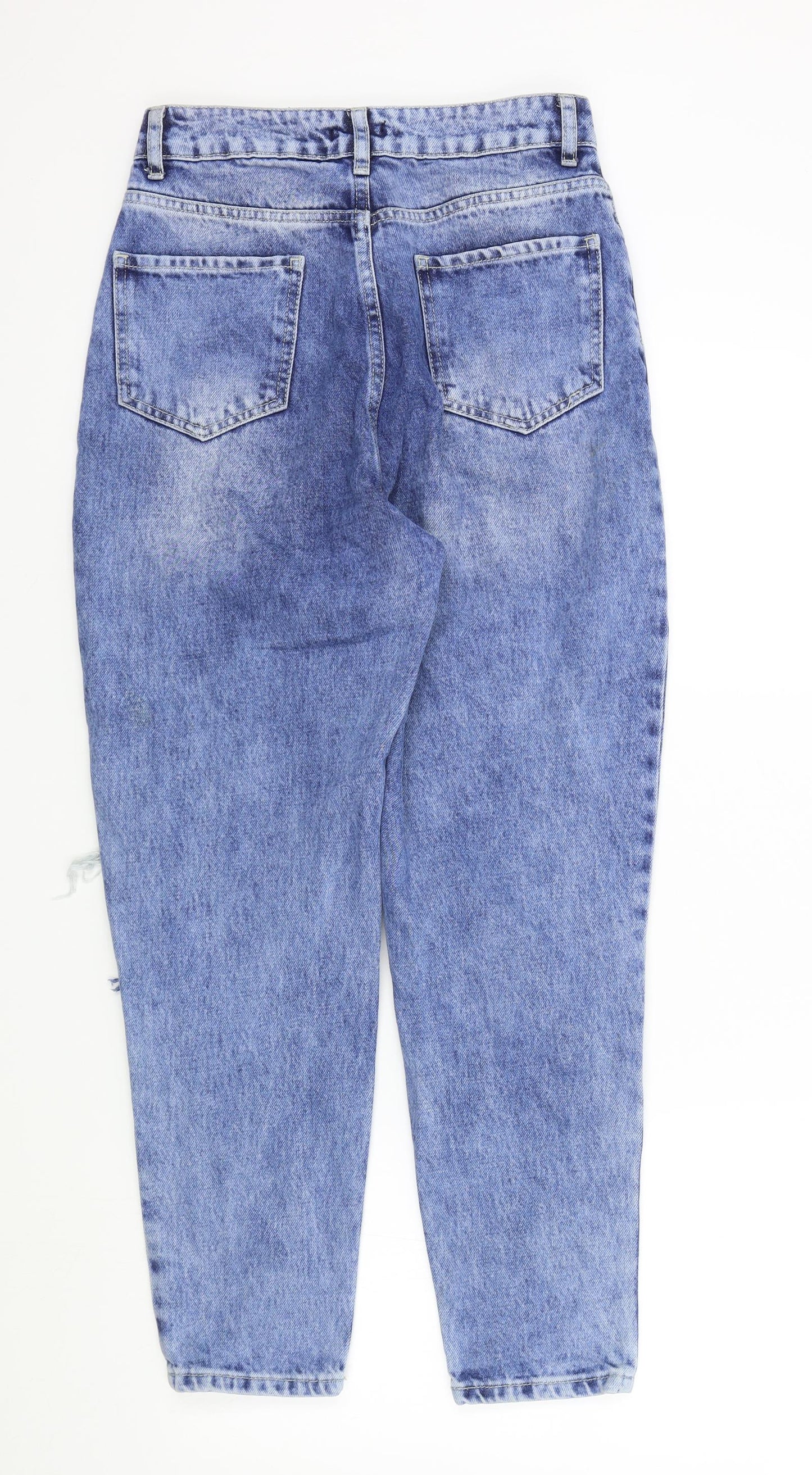 Boohoo Womens Blue   Straight Jeans Size 10 L25 in