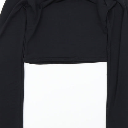 Womens UK Size 8 PRETTYLITTLETHING Black Basic T-Shirt