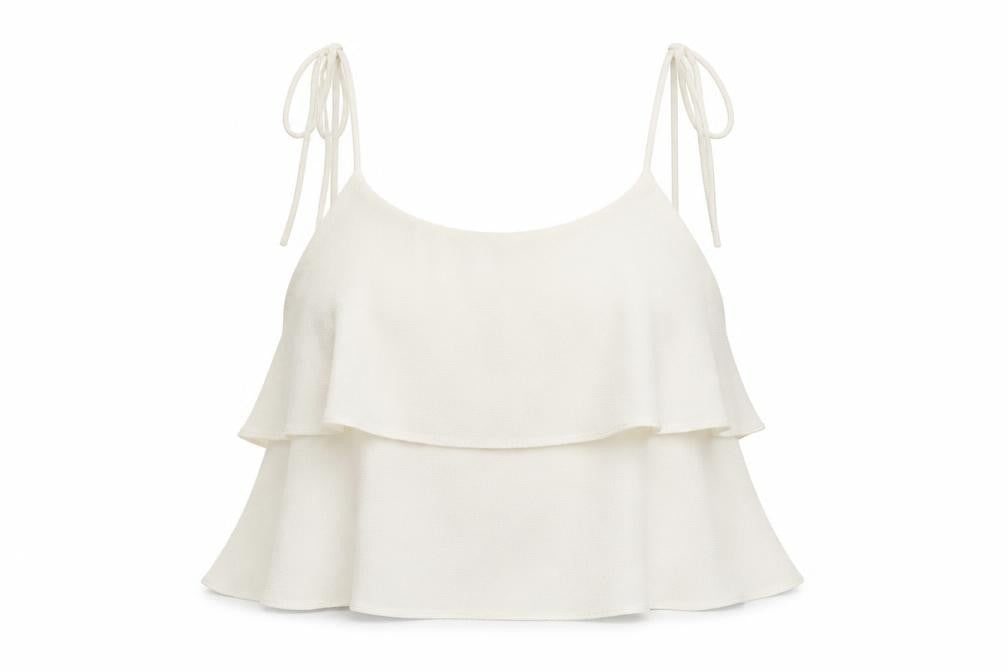 Womens UK Size 10 Miss Selfridge White Basic Blouse