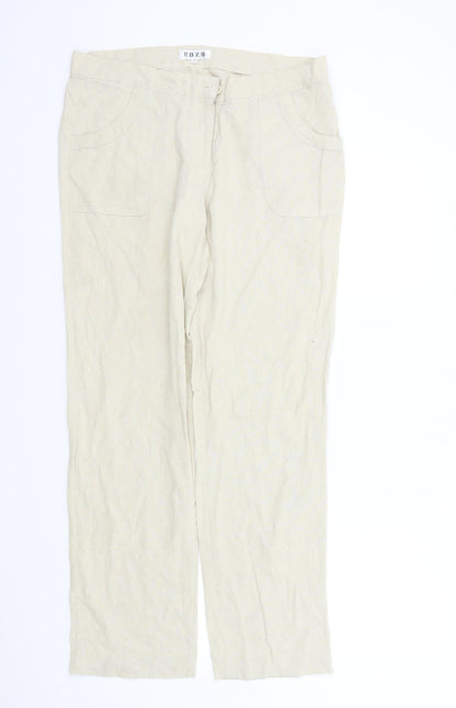 Enza Womens Beige   Trousers  Size XL L29 in