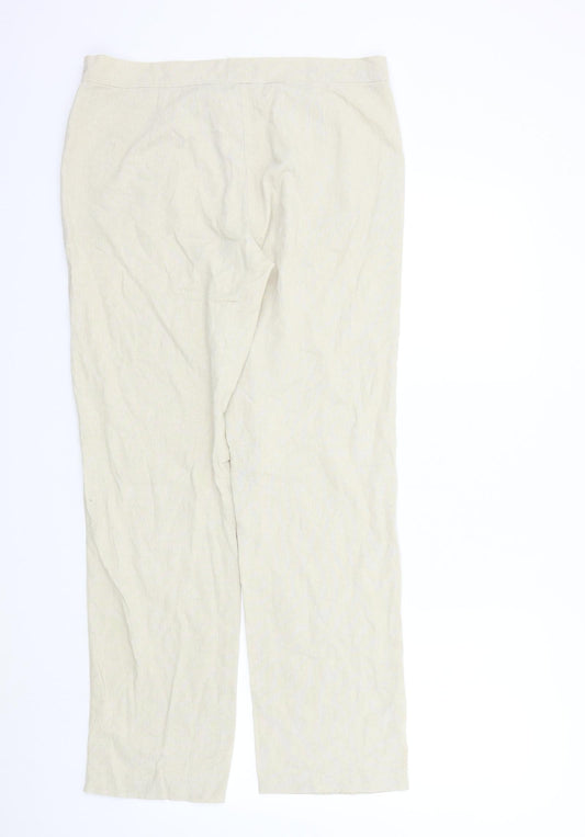 Enza Womens Beige   Trousers  Size XL L29 in