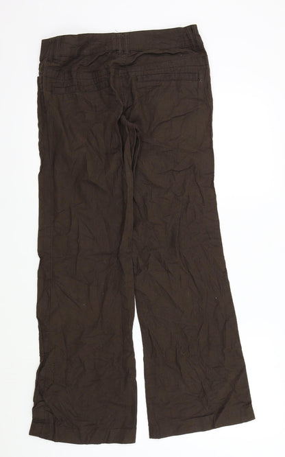 Womens UK Size 36 H&M Regular Fit  Brown Trousers