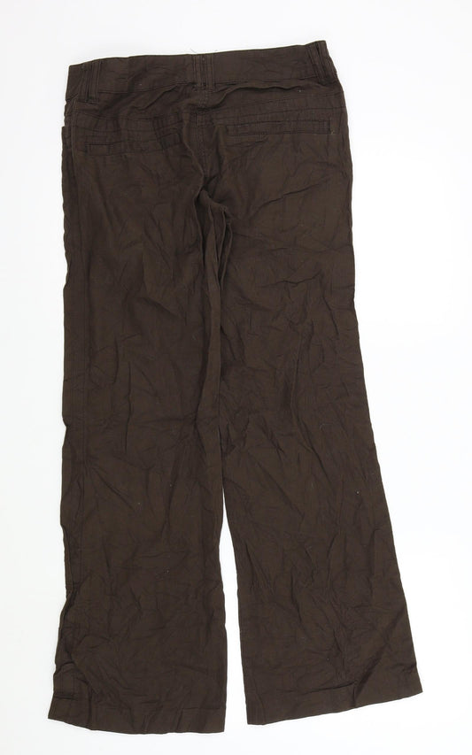 Womens UK Size 36 H&M Regular Fit  Brown Trousers