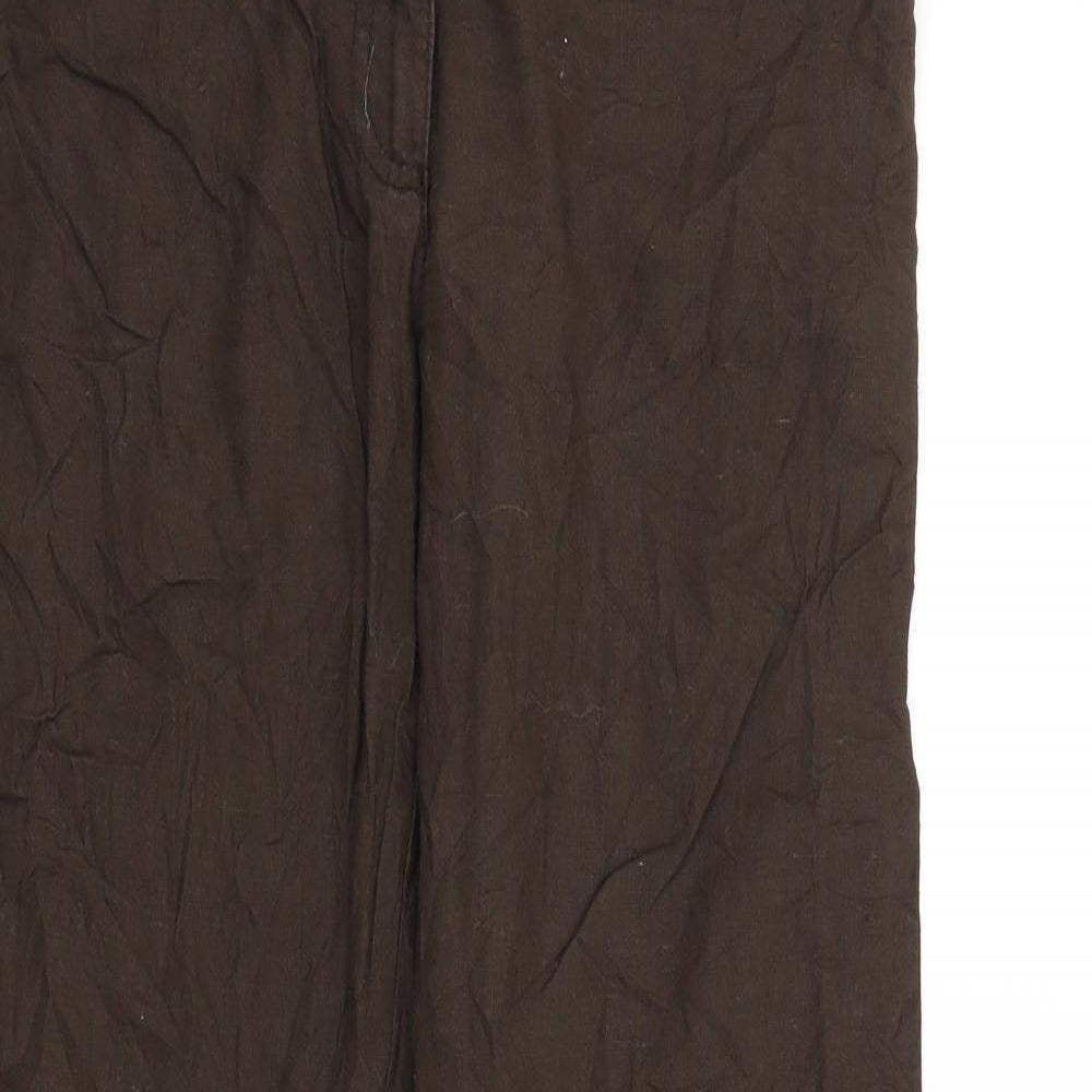 Womens UK Size 36 H&M Regular Fit  Brown Trousers