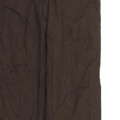 Womens UK Size 36 H&M Regular Fit  Brown Trousers