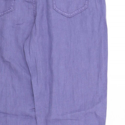 Womens UK Size 12 M&S Regular Fit  Blue Trousers