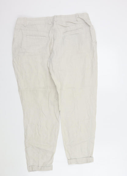 waerhouse Womens Beige   Trousers  Size 10 L27 in