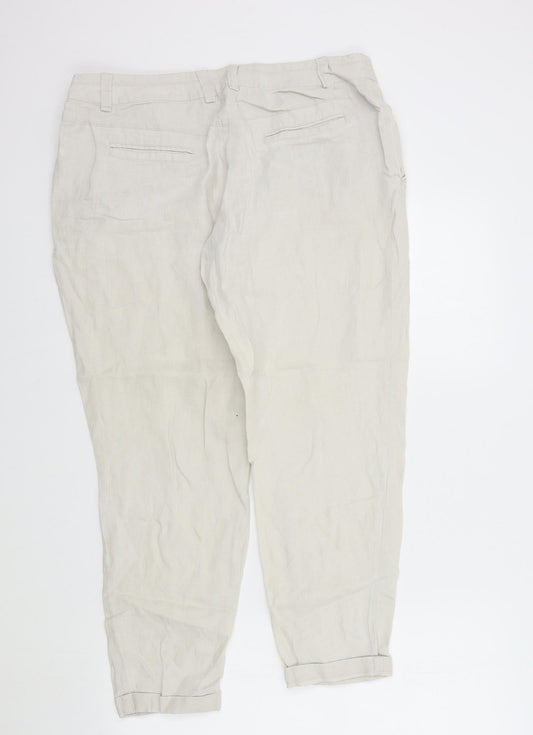 waerhouse Womens Beige   Trousers  Size 10 L27 in
