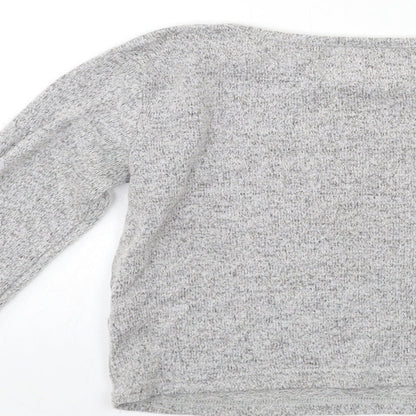 Primark Girls Grey   Basic T-Shirt Size 8 Years  - team santa