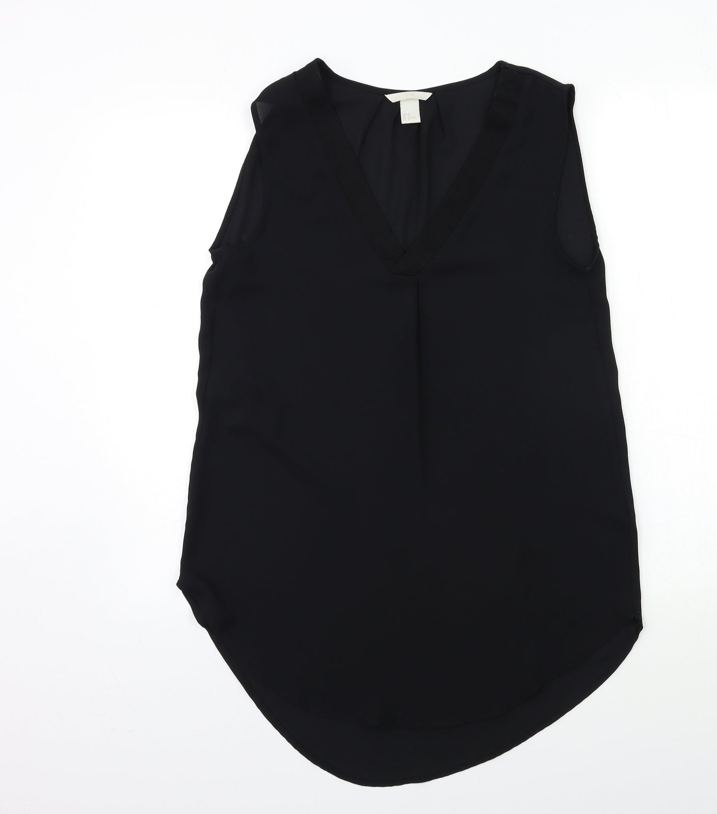 Womens UK Size 6 H&M Black Basic Blouse