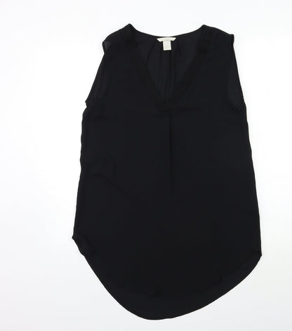 Womens UK Size 6 H&M Black Basic Blouse