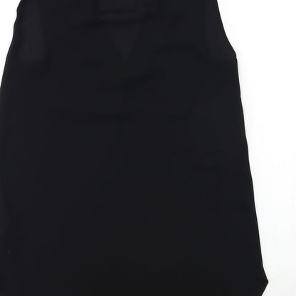 Womens UK Size 6 H&M Black Basic Blouse