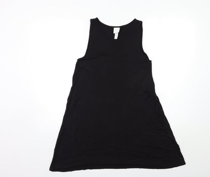 Womens UK Size XS H&M Black Basic Tank