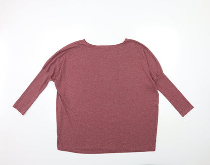 Elfin Womens Red   Basic T-Shirt Size S