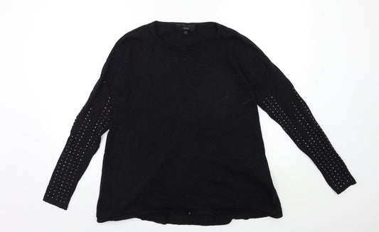 Womens UK Size 6 NEXT Black Pullover Jumper