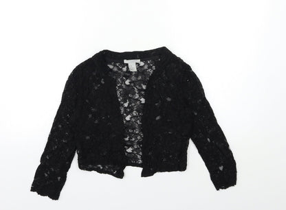Womens UK Size XS H&M Black Cardigan Jumper