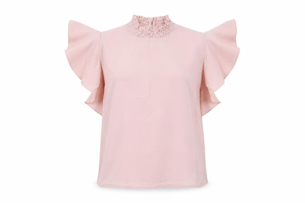 Womens UK Size M SheIn Pink Basic Blouse