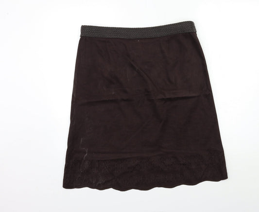 NEXT Womens Brown   A-Line Skirt Size 14