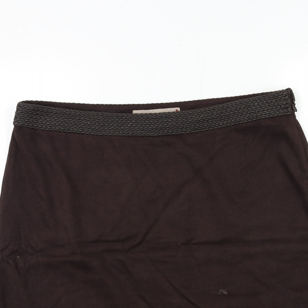 NEXT Womens Brown   A-Line Skirt Size 14