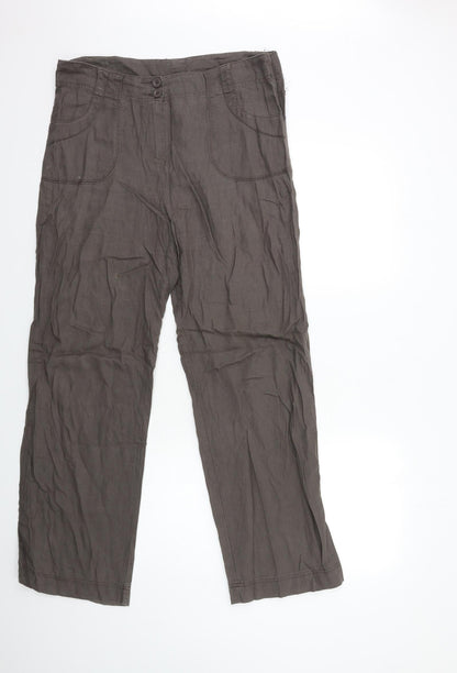 Womens UK Size 32 in Preworn Regular Fit  Grey Trousers