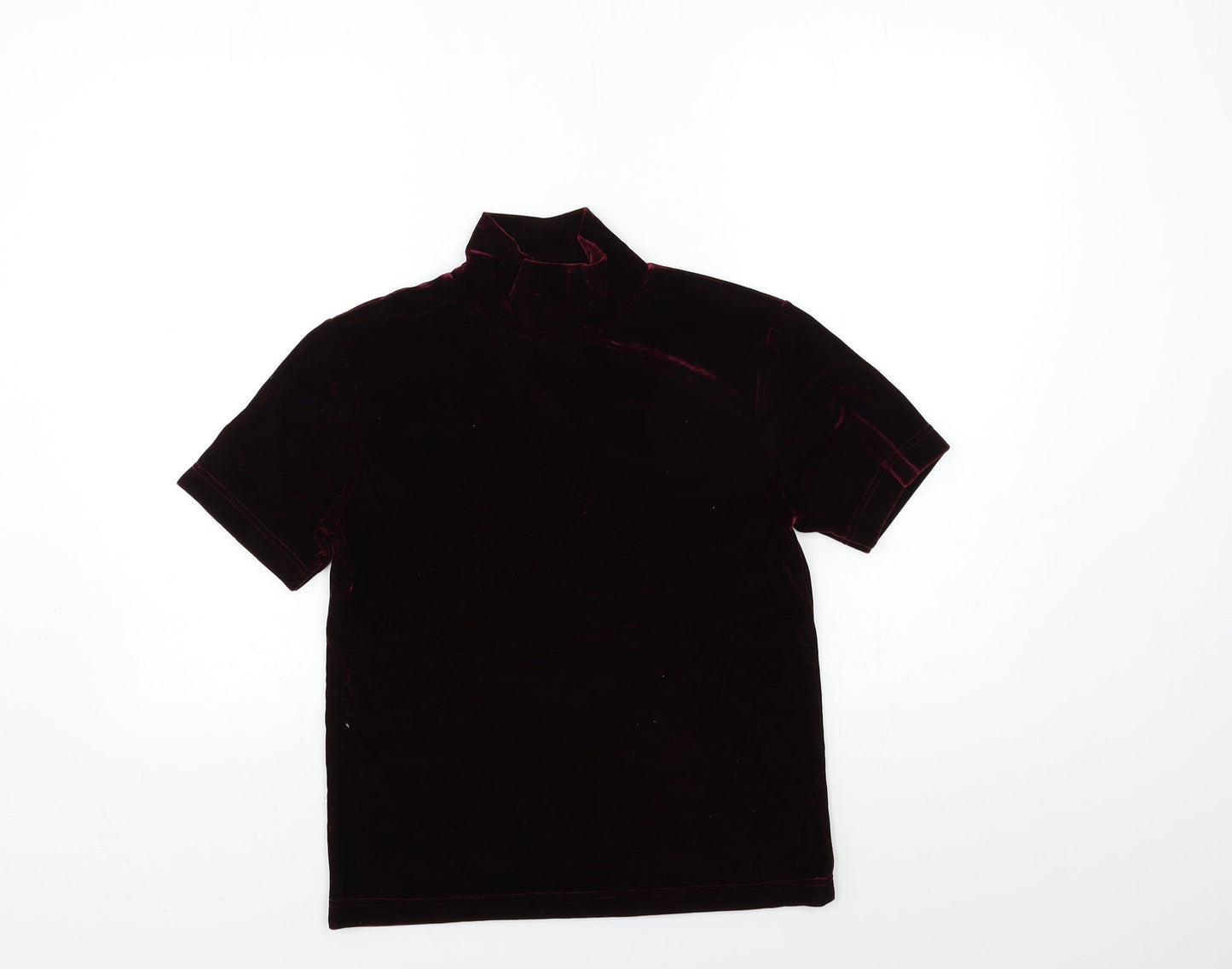Jessica Womens Red   Basic T-Shirt Size S