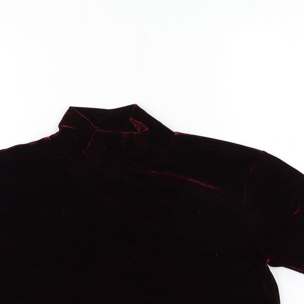 Jessica Womens Red   Basic T-Shirt Size S