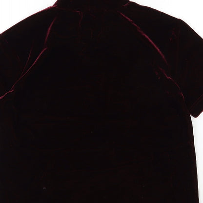 Jessica Womens Red   Basic T-Shirt Size S