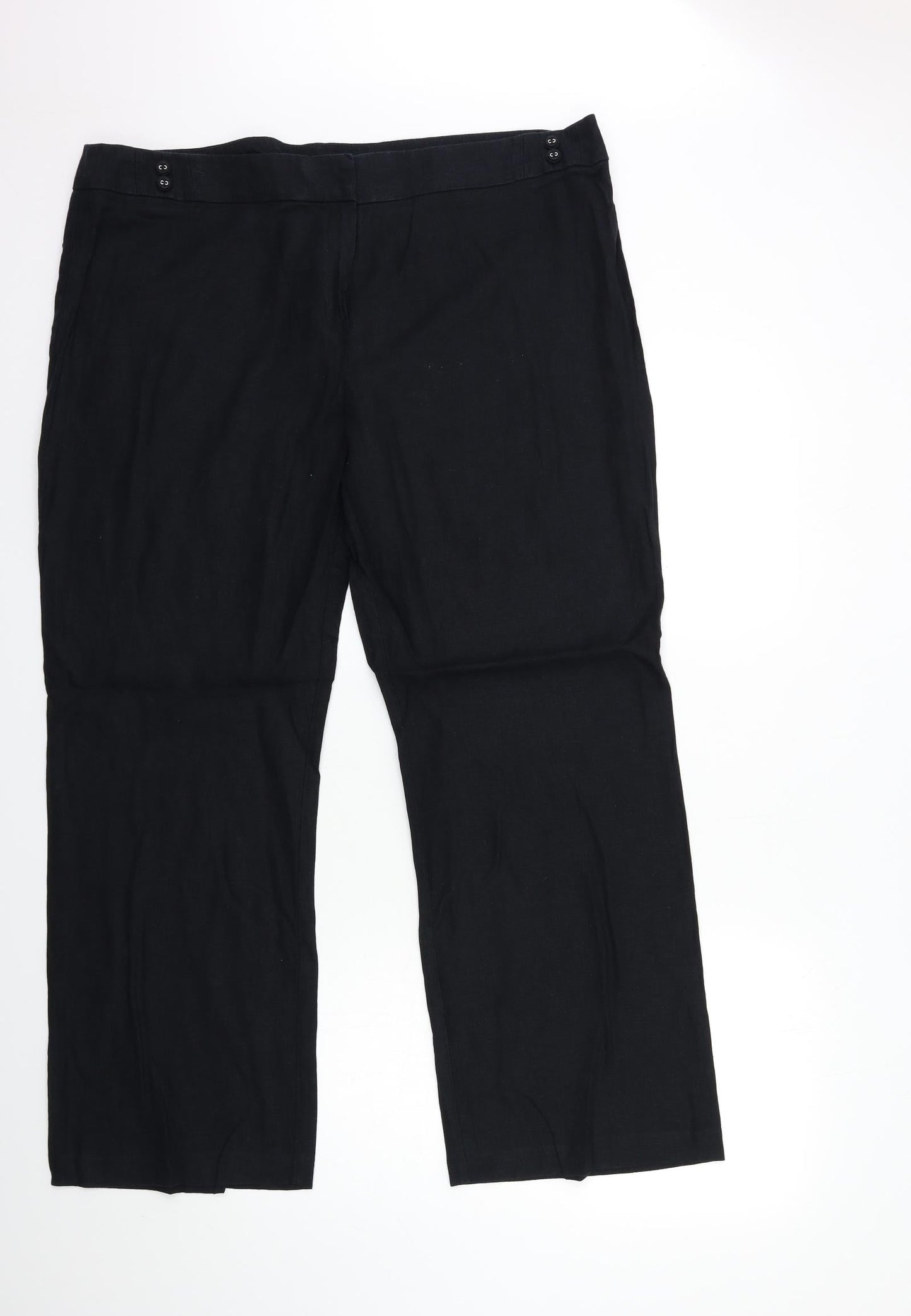 Womens UK Size 38 in Preworn Regular Fit  Black Trousers