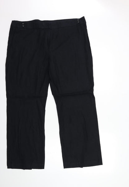 Womens UK Size 38 in Preworn Regular Fit  Black Trousers