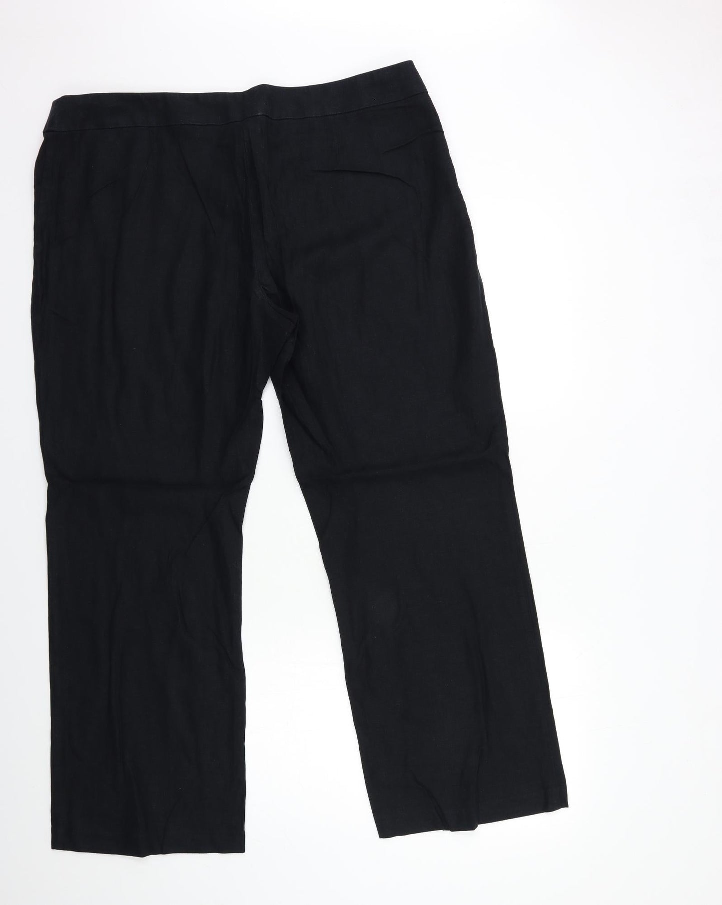 Womens UK Size 38 in Preworn Regular Fit  Black Trousers