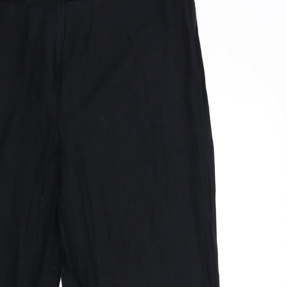 Womens UK Size 38 in Preworn Regular Fit  Black Trousers