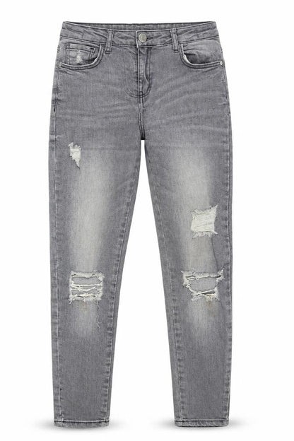 Candy Couture Girls Grey  Denim Skinny Jeans Size 12 Years