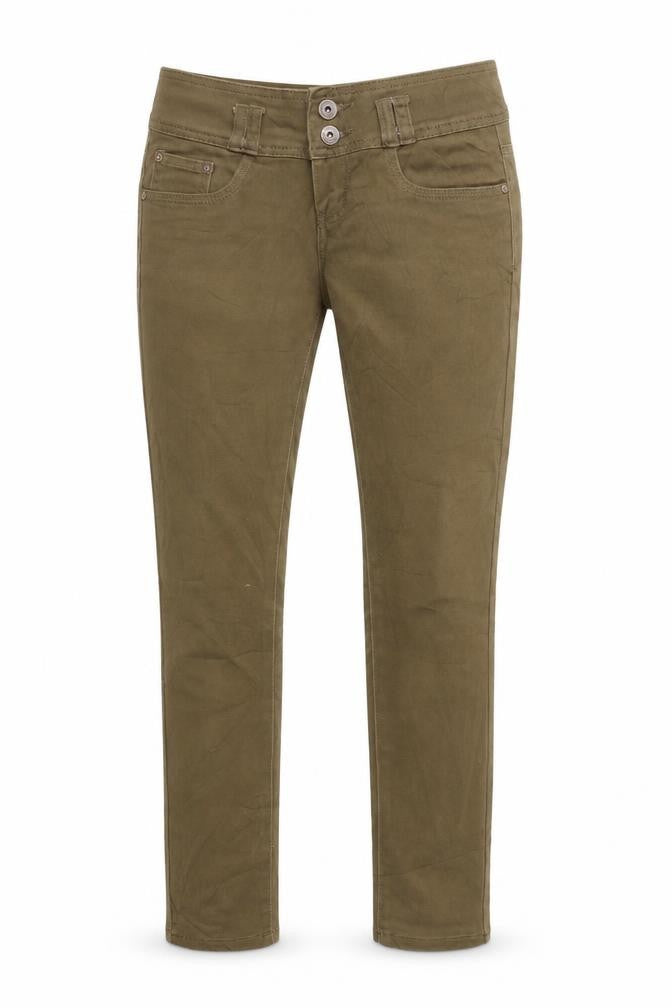 Womens UK Size 6 Toxik3 Regular Fit Skinny Brown Jeans